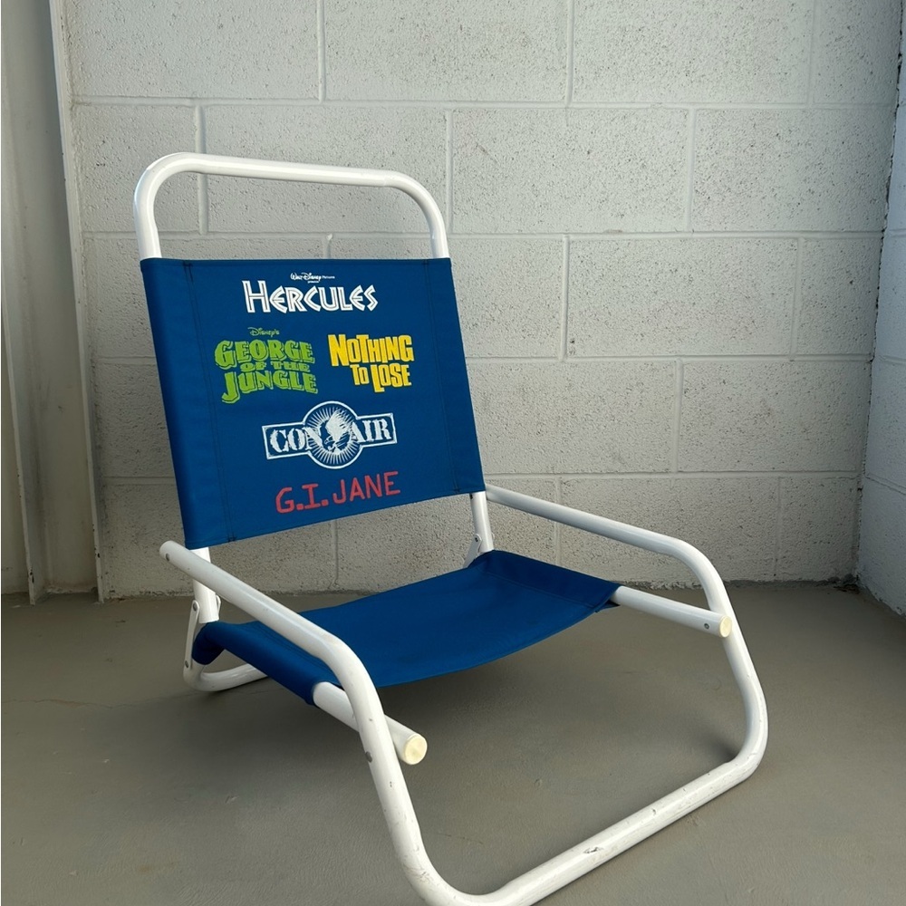 Antique Promotional Walt Disney Enterprises 1997 Movie Lineup Lawn Chair - RARE - Picture 1 of 5